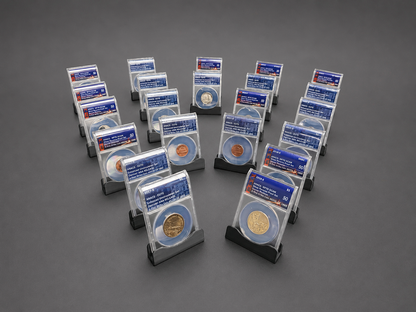 2018-S Reverse Proof Set Denver Release 1st Strike RP70 DCAM