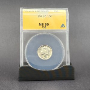 10C _ 1941-D _ MS-65-FSB _ Mercury _ Silver _ ANACS