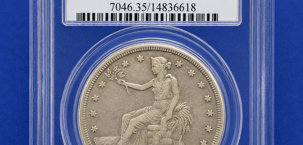 1877-S US Silver Trade Dollar - PCGS VF35