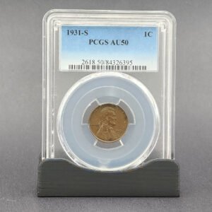 1C _ 1931-S _ AU50 _ T911067 _ Lincoln _ Copper _ PCGS