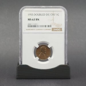 1C _ 1955 _ Double Die (DD) _ MS-62-BN _ Lincoln _ Copper _ NGC