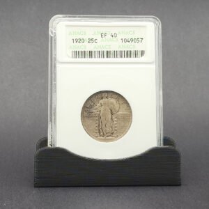 25C _ 1920 _ EF-40 _ Standing Liberty _ Silver _ ANACS