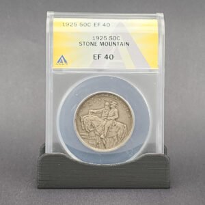50C _ 1925 _ Stone Mountain _ EF-40 _ Classic Commemorative _ Silver _ ANACS