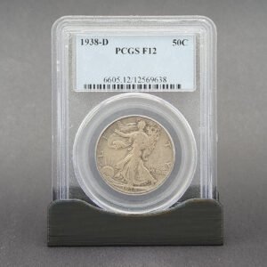 50C _ 1938-D _ F-12 _ Walker _ Silver _ PCGS