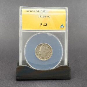 5C _ 1912-S _ F-12 _ V-Nickel _ Silver _ ANACS