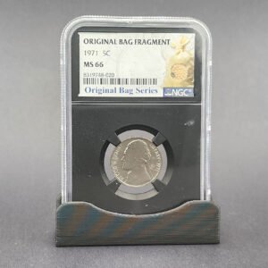 5C _ 1971 _ Original Bag Fragment _ MS-66 _ Silver _ NGC