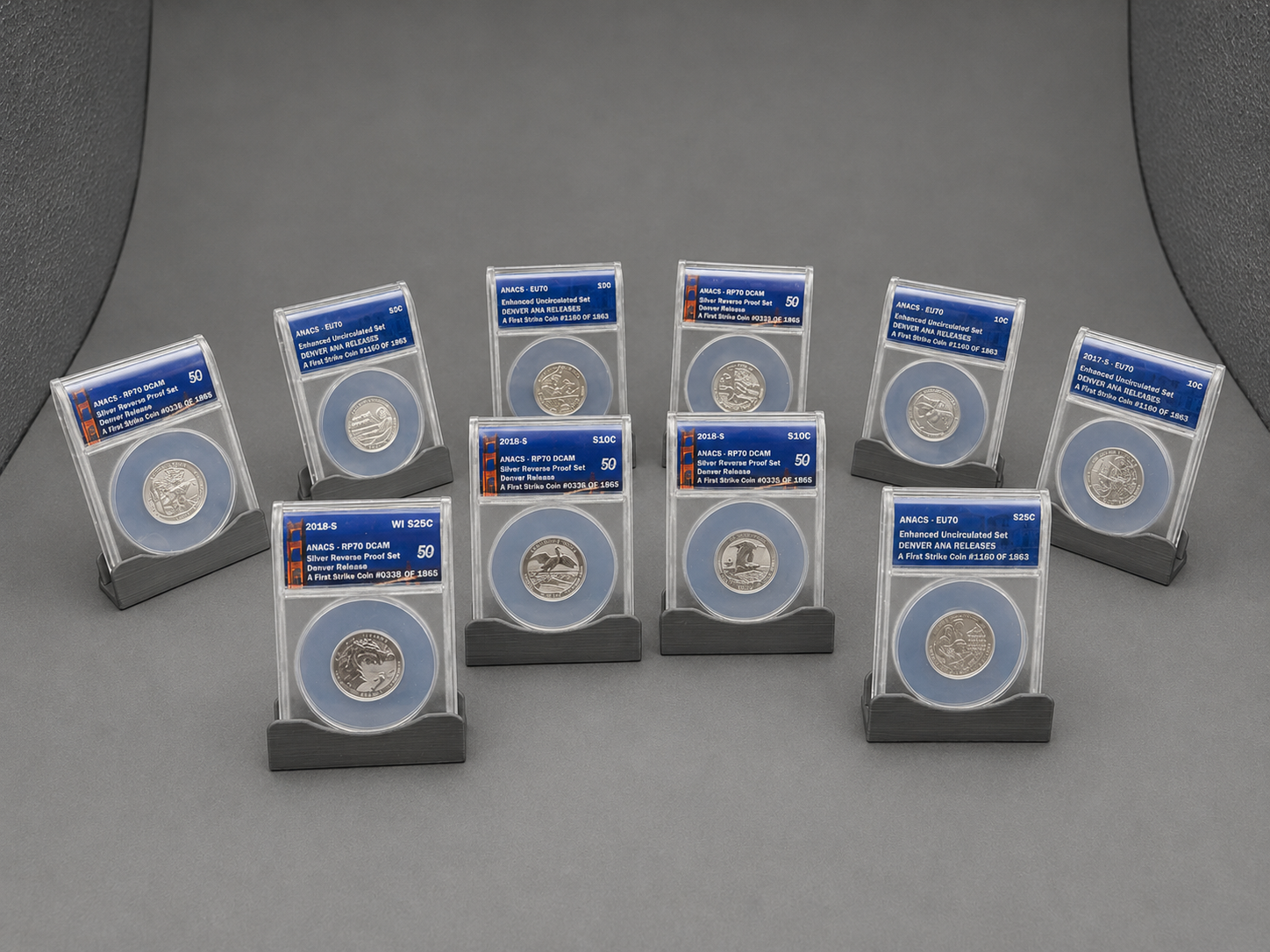 2018-S Reverse Proof Set Denver Release 1st Strike RP70 DCAM - Image 5