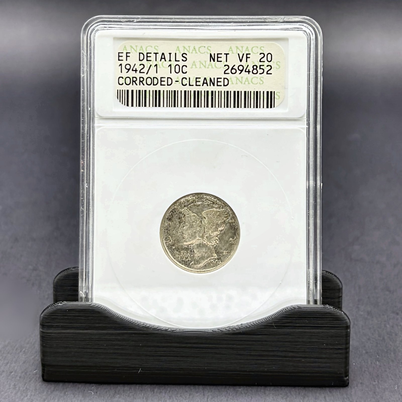 1942/1 Mercury Dime Net VF 20 - 10C