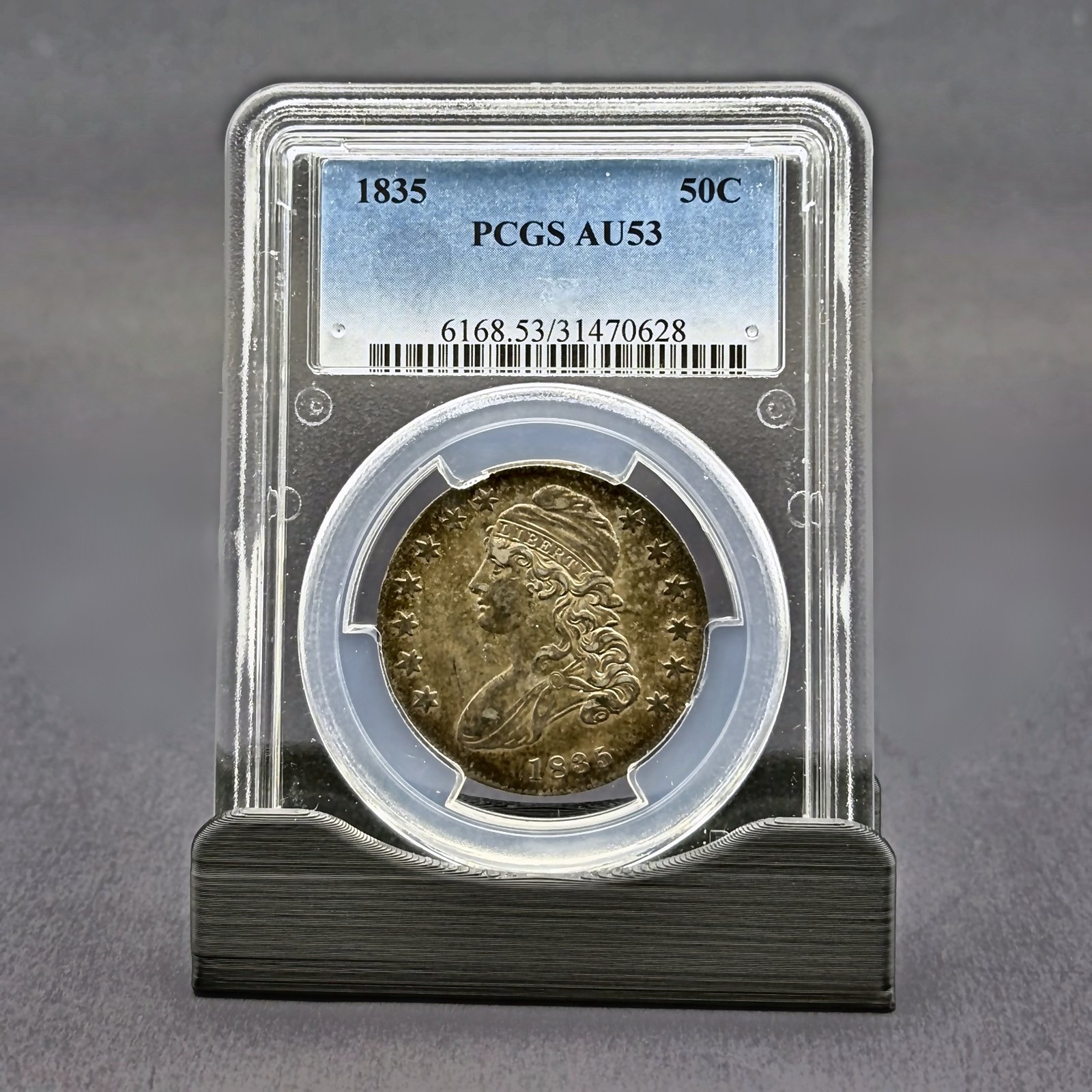 1835 Capped Bust Half Dollar PCGS AU53 - 50C