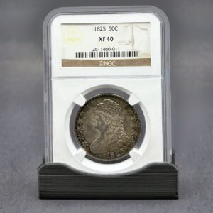 1825 Capped Bust Half Silver Half Dollar NGC XF40 - 50C
