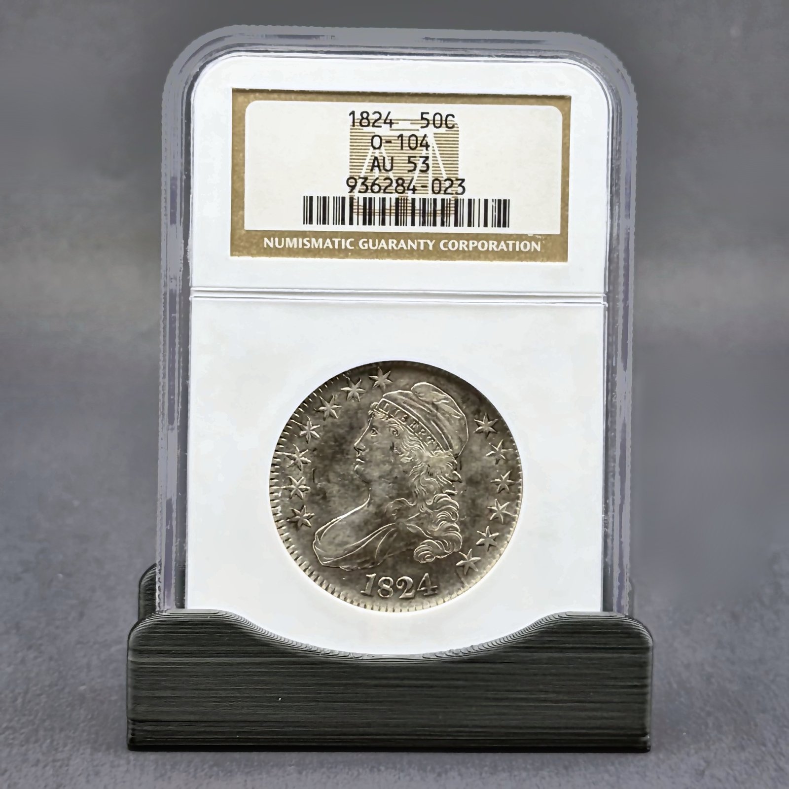 1824 Capped Bust Half Dollar NGC AU53 - 50C